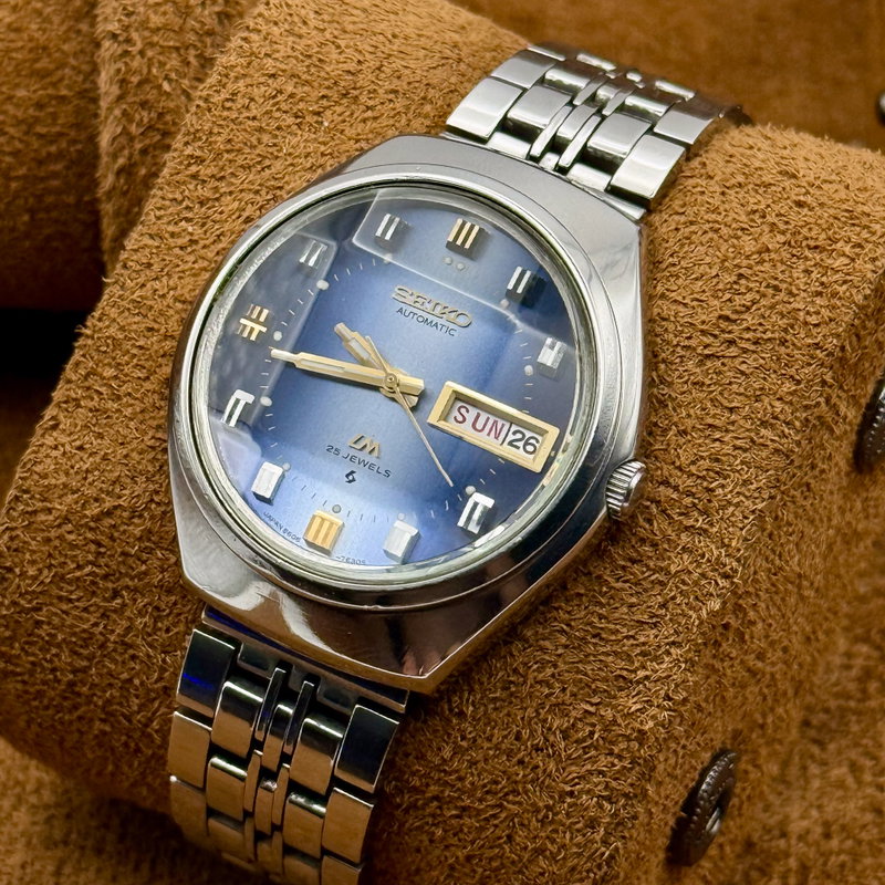 Seiko Seiko - LM "Gradient Blue Sunburst" 青嵐 (Ao Arashi) – Blue Storm - No Reserve Price - 5606-7191 - Men - 1973 vintage watch - image 16
