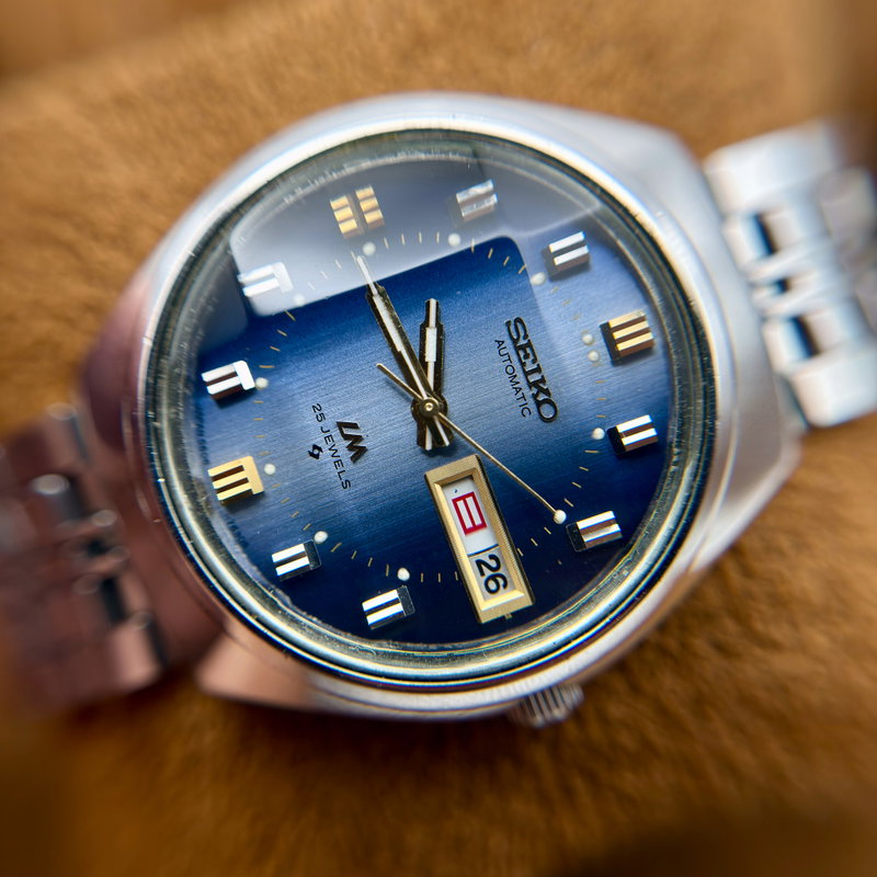 Seiko Seiko - LM "Gradient Blue Sunburst" 青嵐 (Ao Arashi) – Blue Storm - No Reserve Price - 5606-7191 - Men - 1973 vintage watch - image 18