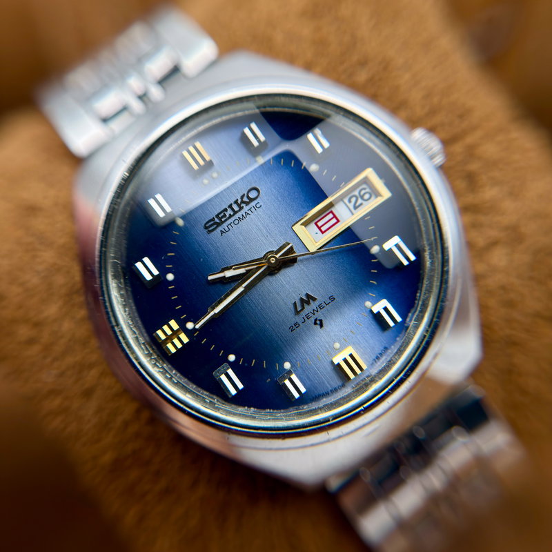 Seiko Seiko - LM "Gradient Blue Sunburst" 青嵐 (Ao Arashi) – Blue Storm - No Reserve Price - 5606-7191 - Men - 1973 vintage watch - image 20