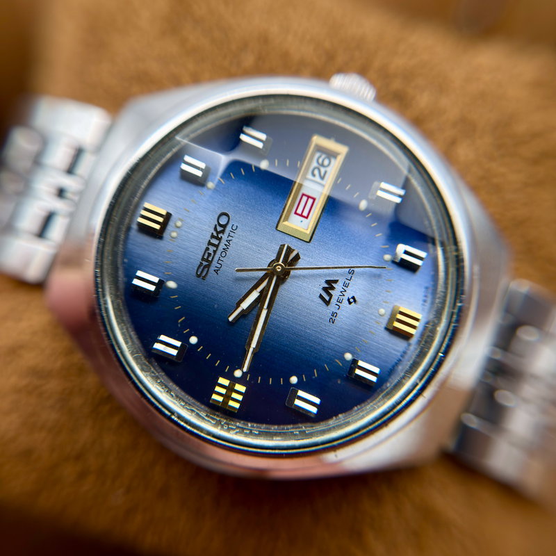Seiko Seiko - LM "Gradient Blue Sunburst" 青嵐 (Ao Arashi) – Blue Storm - No Reserve Price - 5606-7191 - Men - 1973 vintage watch - image 21