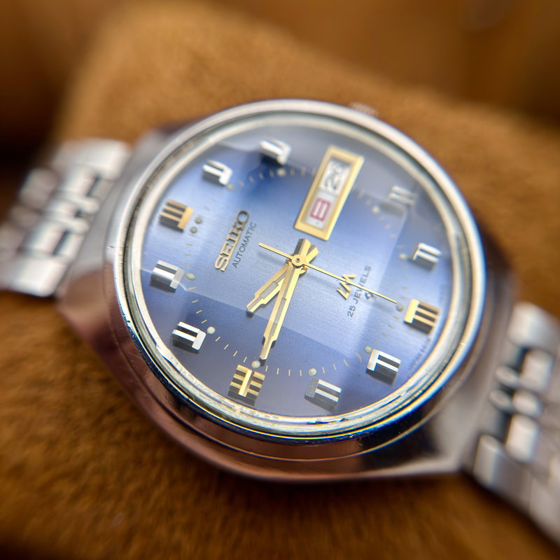 Seiko Seiko - LM "Gradient Blue Sunburst" 青嵐 (Ao Arashi) – Blue Storm - No Reserve Price - 5606-7191 - Men - 1973 vintage watch - image 22