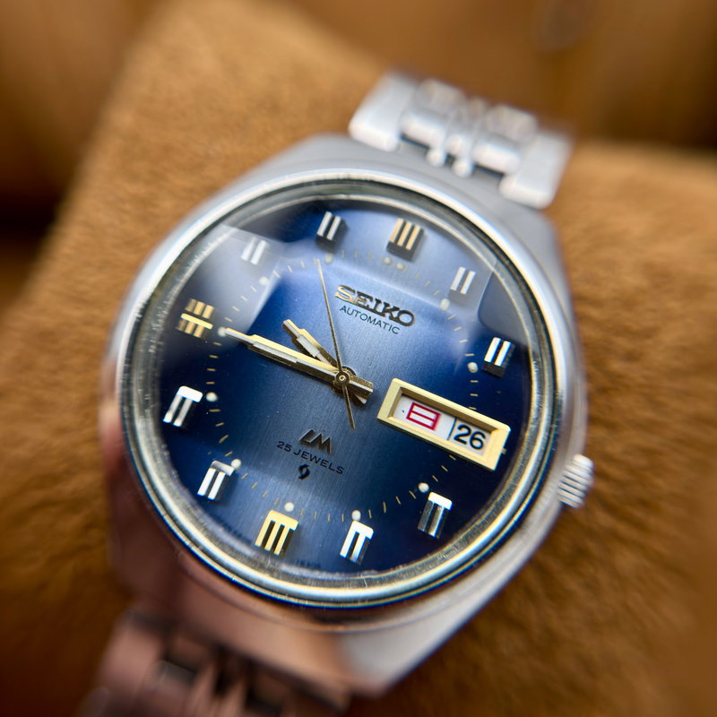 Seiko Seiko - LM "Gradient Blue Sunburst" 青嵐 (Ao Arashi) – Blue Storm - No Reserve Price - 5606-7191 - Men - 1973 vintage watch - image 25