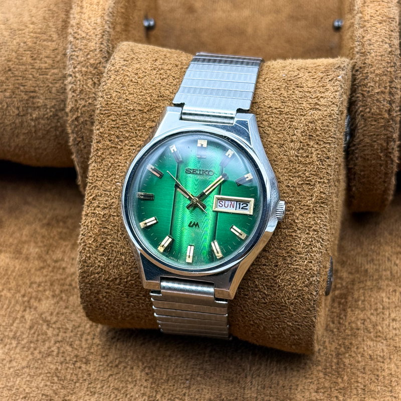 Seiko Seiko - Lord Matic "Vivid Emerald Sunburst" 光映 (Kōei) – Reflected Light - No reserve price - 5606-7351 - Men - 1974 vintage watch - image 4