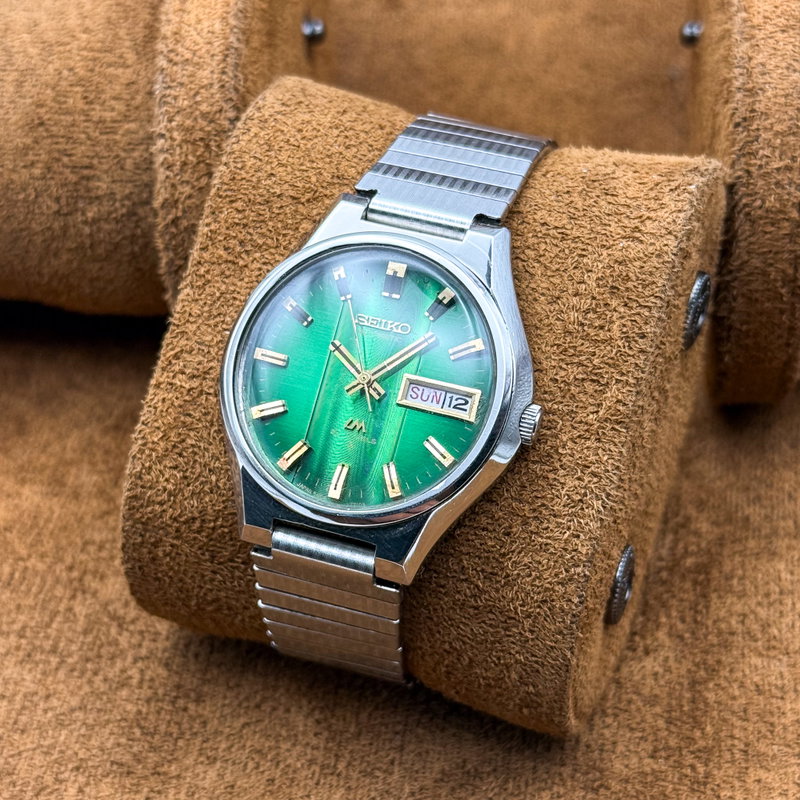 Seiko Seiko - Lord Matic "Vivid Emerald Sunburst" 光映 (Kōei) – Reflected Light - No reserve price - 5606-7351 - Men - 1974 vintage watch - image 5