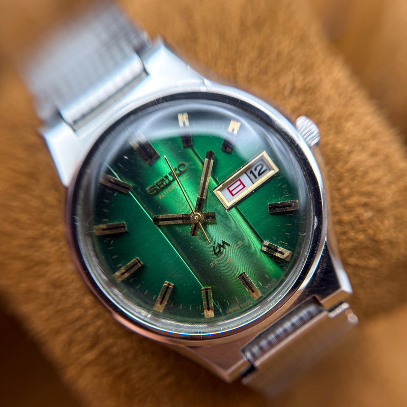 Seiko Seiko - Lord Matic "Vivid Emerald Sunburst" 光映 (Kōei) – Reflected Light - No reserve price - 5606-7351 - Men - 1974 vintage watch - image 12