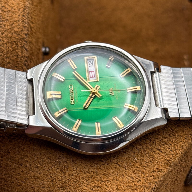 Seiko Seiko - Lord Matic "Vivid Emerald Sunburst" 光映 (Kōei) – Reflected Light - No reserve price - 5606-7351 - Men - 1974 vintage watch - image 14