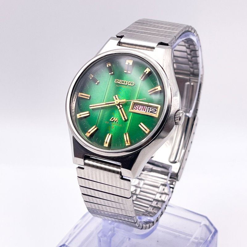 Seiko Seiko - Lord Matic "Vivid Emerald Sunburst" 光映 (Kōei) – Reflected Light - No reserve price - 5606-7351 - Men - 1974 vintage watch - image 1
