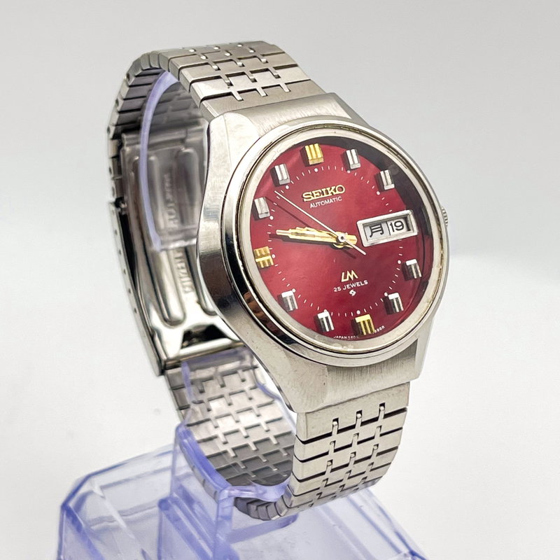 Seiko Seiko - Lord Matic "Gradient Ruby Sunburst" 焔暈 (Hon’un) – Flame Aura - No Reserve Price - 5606-7290 - Men - 1973 vintage watch - image 22