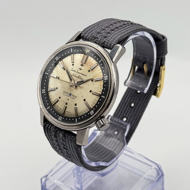 Seiko Seiko - Sportsmatic SilverWave "Legendary First-Edition Diver" 風華 (Fūka) – Elegant Wind - No Reserve Price - 697990 - Men - 1964 vintage watch - image 8