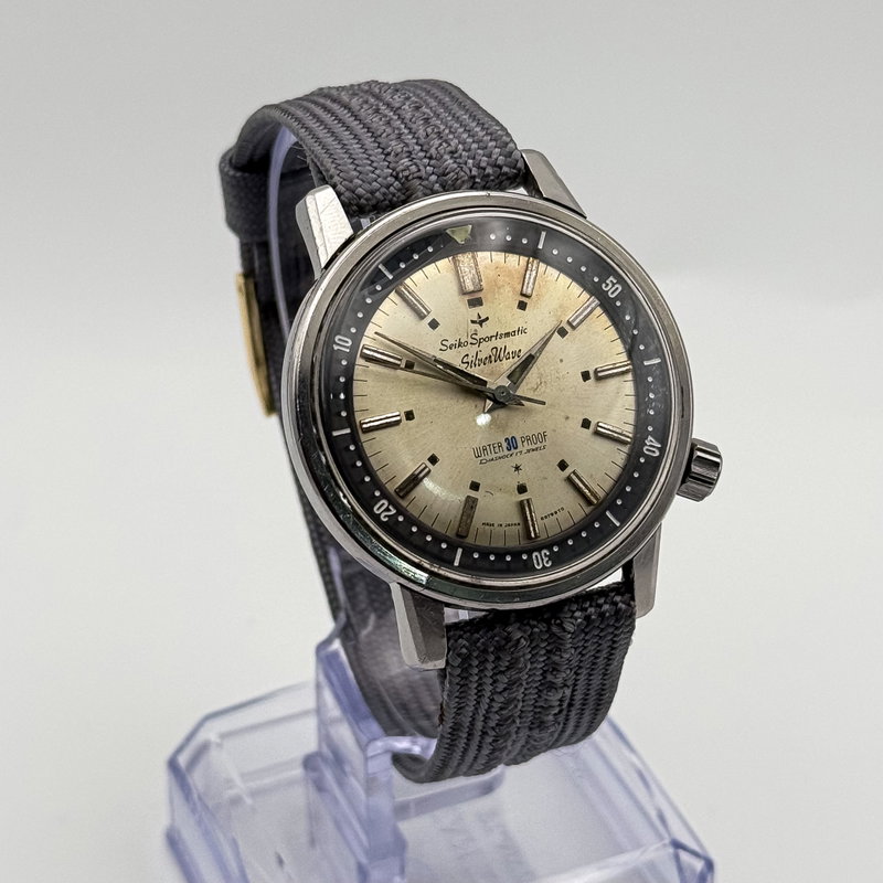 Seiko Seiko - Sportsmatic SilverWave "Legendary First-Edition Diver" 風華 (Fūka) – Elegant Wind - No Reserve Price - 697990 - Men - 1964 vintage watch - image 9