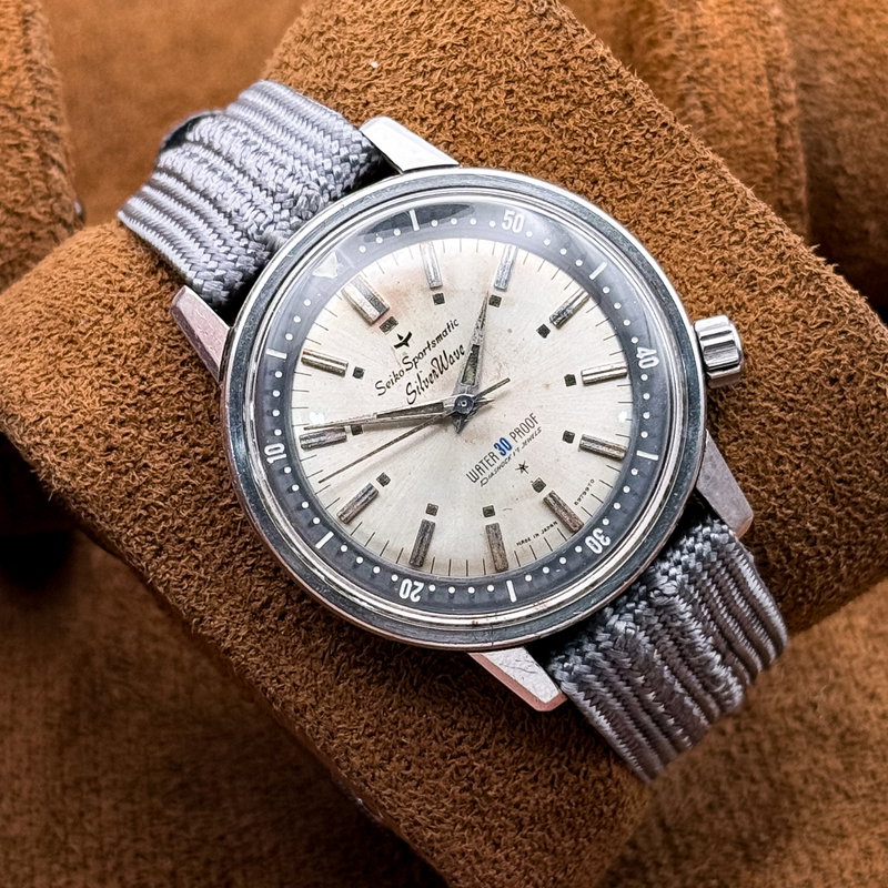 Seiko Seiko - Sportsmatic SilverWave "Legendary First-Edition Diver" 風華 (Fūka) – Elegant Wind - No Reserve Price - 697990 - Men - 1964 vintage watch - image 19
