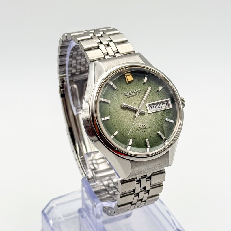 Seiko Seiko - LM "Gradient Green Sunburst" 樹影 (Juei) – Shadow of the Tree - No reserve price - 5606-7290 - Men - 1973 vintage watch - image 9