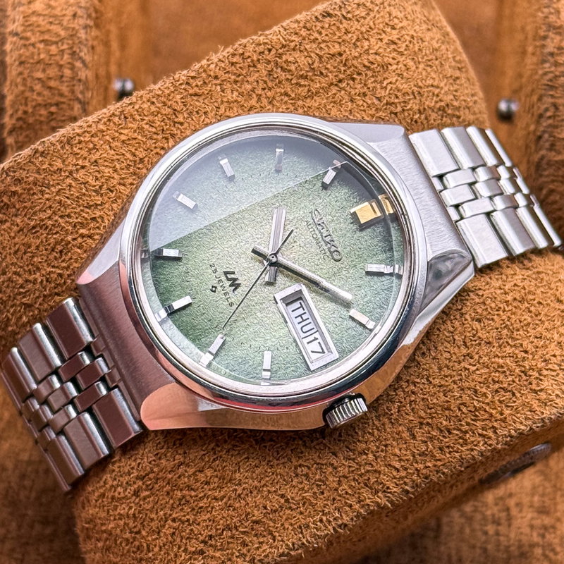 Seiko Seiko - LM "Gradient Green Sunburst" 樹影 (Juei) – Shadow of the Tree - No reserve price - 5606-7290 - Men - 1973 vintage watch - image 20