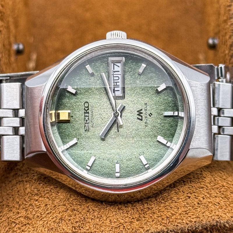 Seiko Seiko - LM "Gradient Green Sunburst" 樹影 (Juei) – Shadow of the Tree - No reserve price - 5606-7290 - Men - 1973 vintage watch - image 29