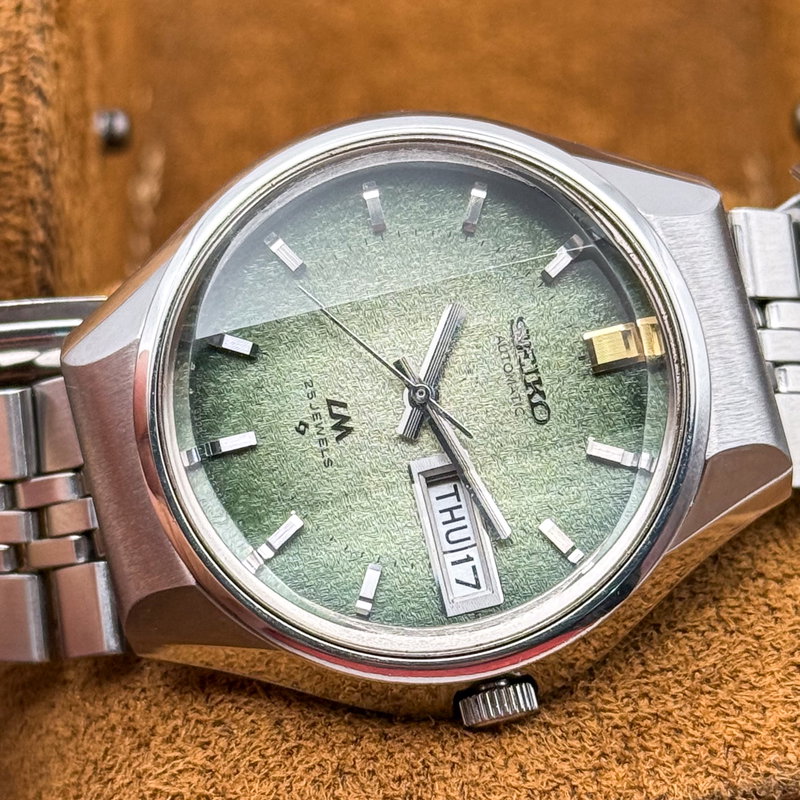 Seiko Seiko - LM "Gradient Green Sunburst" 樹影 (Juei) – Shadow of the Tree - No reserve price - 5606-7290 - Men - 1973 vintage watch - image 30