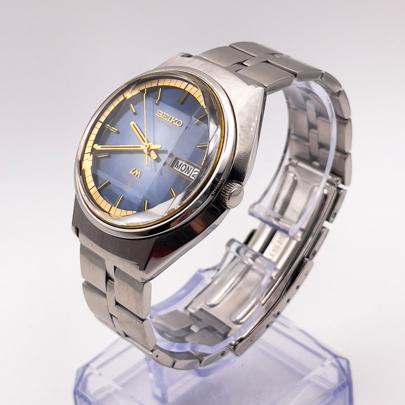 Seiko Seiko - LM "Gradient Vivid Blue Sunburst" [Near-Mint] 輝軸 – Kijiku – Axis of Light - No reserve price - 5606-7230 - Men - 1973 vintage watch - image 3