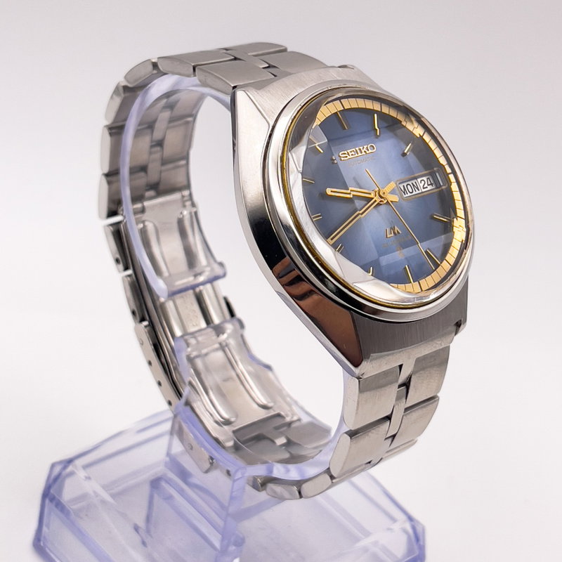Seiko Seiko - LM "Gradient Vivid Blue Sunburst" [Near-Mint] 輝軸 – Kijiku – Axis of Light - No reserve price - 5606-7230 - Men - 1973 vintage watch - image 6