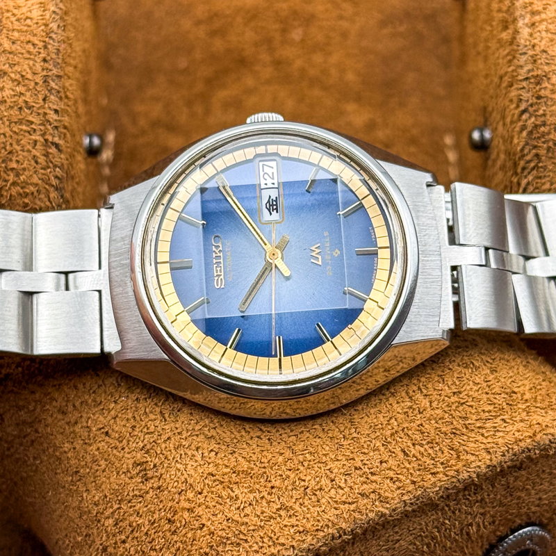 Seiko Seiko - LM "Gradient Vivid Blue Sunburst" [Near-Mint] 輝軸 – Kijiku – Axis of Light - No reserve price - 5606-7230 - Men - 1973 vintage watch - image 24