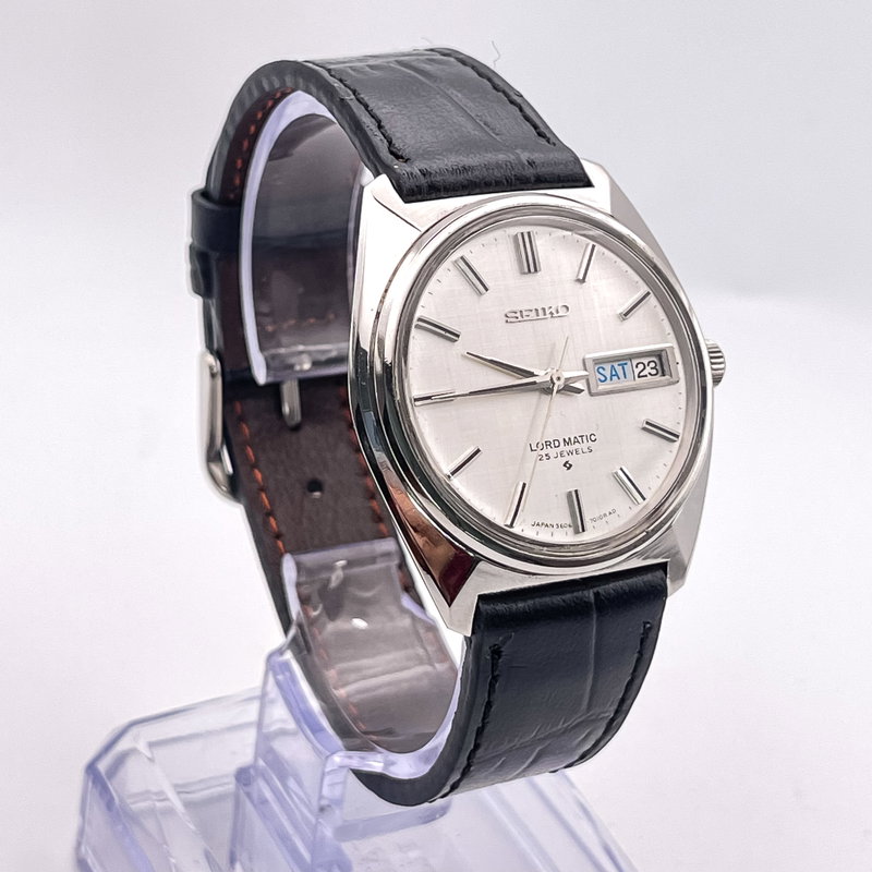 Seiko Seiko - Lord Matic [Serviced] "Near-NOS" 晴影 (Harekage) – Clear Shadow - No Reserve Price - 5606-7000 - Men - 1970 vintage watch - image 3