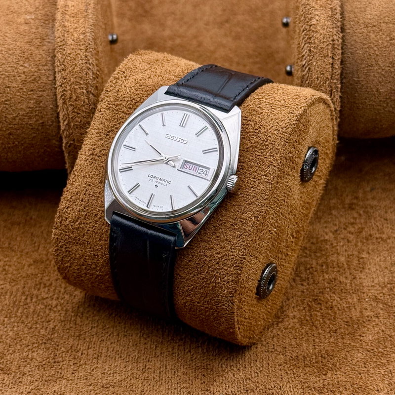 Seiko Seiko - Lord Matic [Serviced] "Near-NOS" 晴影 (Harekage) – Clear Shadow - No Reserve Price - 5606-7000 - Men - 1970 vintage watch - image 9