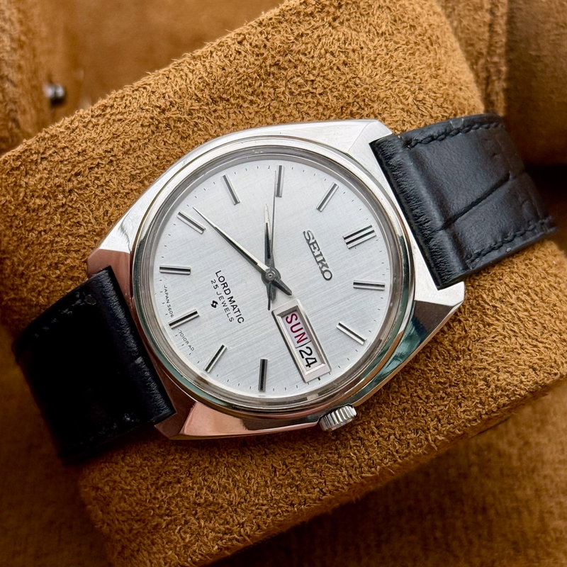 Seiko Seiko - Lord Matic [Serviced] "Near-NOS" 晴影 (Harekage) – Clear Shadow - No Reserve Price - 5606-7000 - Men - 1970 vintage watch - image 10