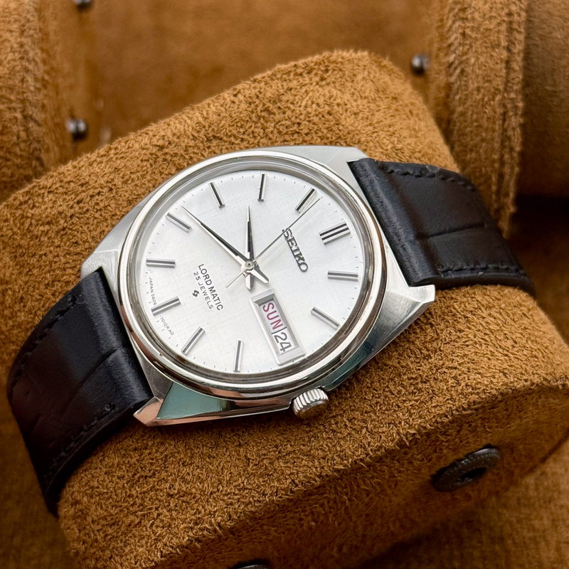 Seiko Seiko - Lord Matic [Serviced] "Near-NOS" 晴影 (Harekage) – Clear Shadow - No Reserve Price - 5606-7000 - Men - 1970 vintage watch - image 11