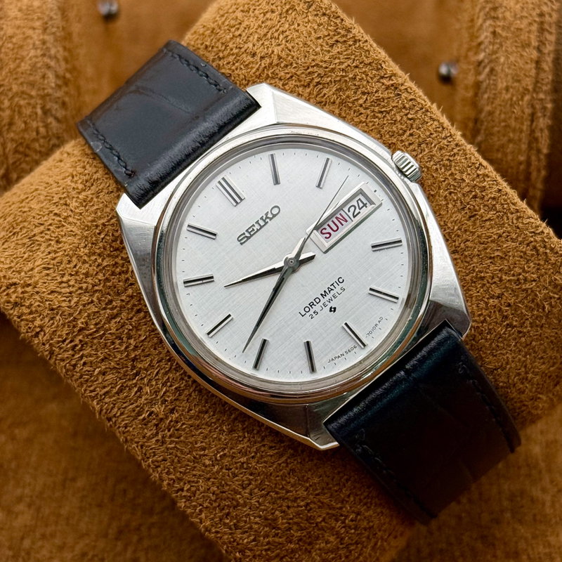 Seiko Seiko - Lord Matic [Serviced] "Near-NOS" 晴影 (Harekage) – Clear Shadow - No Reserve Price - 5606-7000 - Men - 1970 vintage watch - image 13