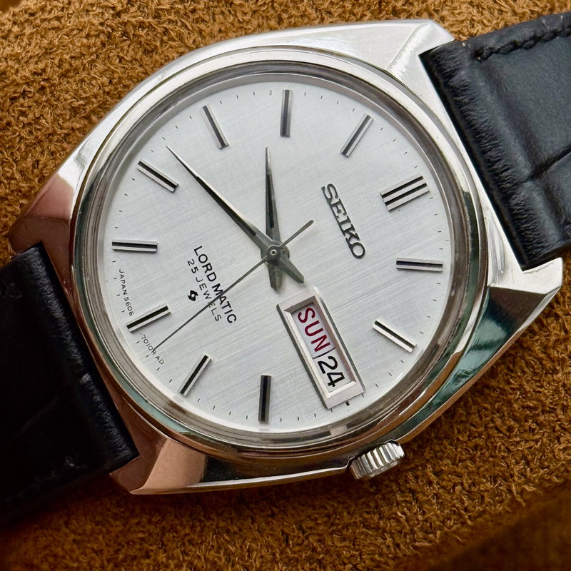 Seiko Seiko - Lord Matic [Serviced] "Near-NOS" 晴影 (Harekage) – Clear Shadow - No Reserve Price - 5606-7000 - Men - 1970 vintage watch - image 14
