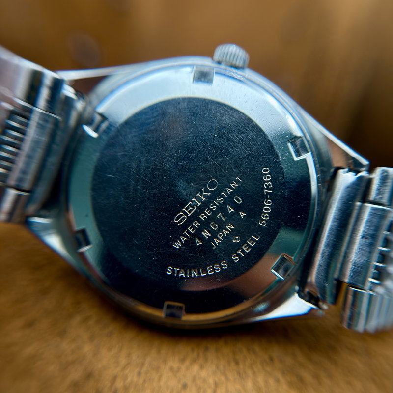 Seiko Seiko - LM "Gradient Brown Sunburst" 暖環 (Dankan) – Warm Halo - Ingen mindstepris - 5606-7360 - Men - 1974 vintage watch - image 16