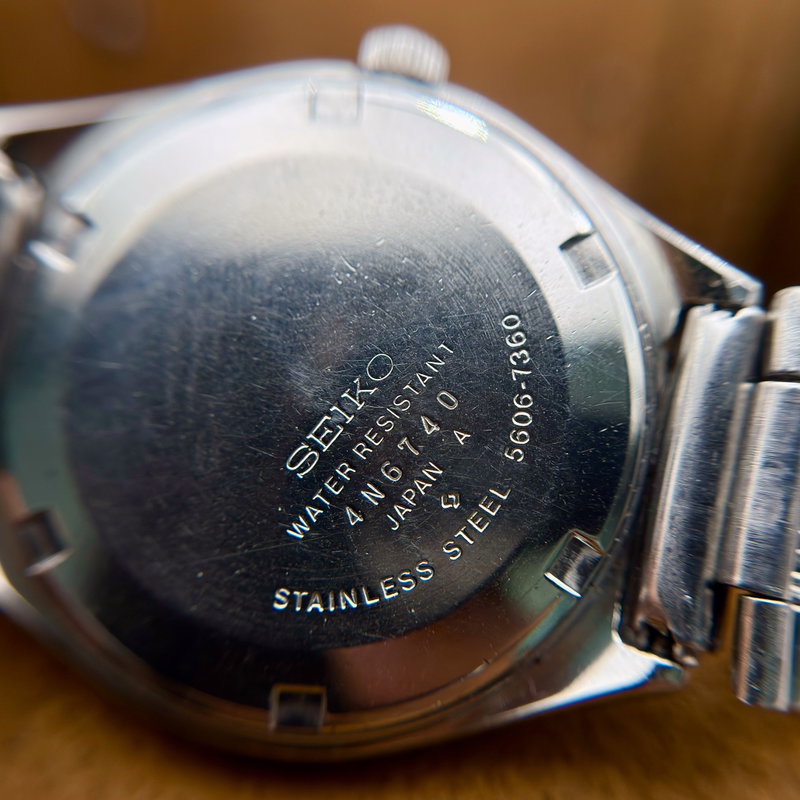 Seiko Seiko - LM "Gradient Brown Sunburst" 暖環 (Dankan) – Warm Halo - Ingen mindstepris - 5606-7360 - Men - 1974 vintage watch - image 17