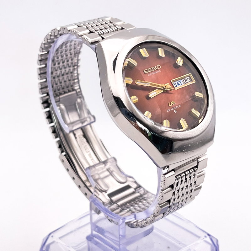 Seiko Seiko - LM "Gradient Brown Sunburst" 暖環 (Dankan) – Warm Halo - Ingen mindstepris - 5606-7360 - Men - 1974 vintage watch - image 23