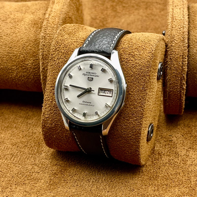 Seiko Seiko - Sportsmatic 5 Deluxe 月潮 (Tsuki Shio) – Moon Tide - Ingen mindstepris - 7619-9010 - Men - 1967 vintage watch - image 9