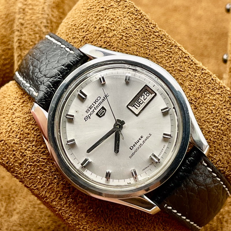 Seiko Seiko - Sportsmatic 5 Deluxe 月潮 (Tsuki Shio) – Moon Tide - Ingen mindstepris - 7619-9010 - Men - 1967 vintage watch - image 11