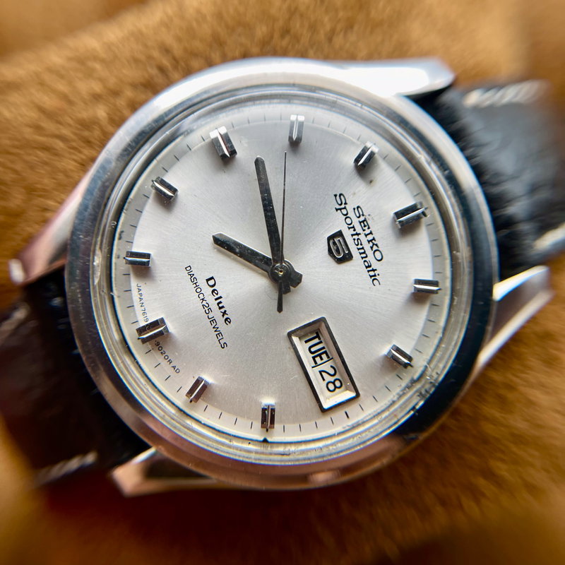 Seiko Seiko - Sportsmatic 5 Deluxe 月潮 (Tsuki Shio) – Moon Tide - Ingen mindstepris - 7619-9010 - Men - 1967 vintage watch - image 15