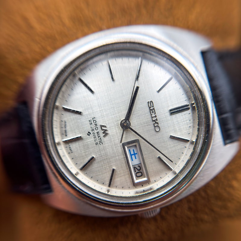 Seiko Seiko - Lord Matic "Linen-dial" 銀輝 (Ginki) – Silver Radiance - No Reserve Price - 5606-7140 - Men - 1971 vintage watch - image 13