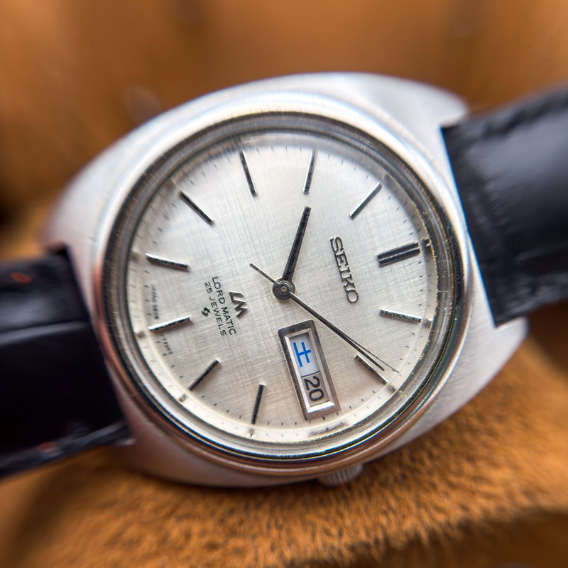Seiko Seiko - Lord Matic "Linen-dial" 銀輝 (Ginki) – Silver Radiance - No Reserve Price - 5606-7140 - Men - 1971 vintage watch - image 16