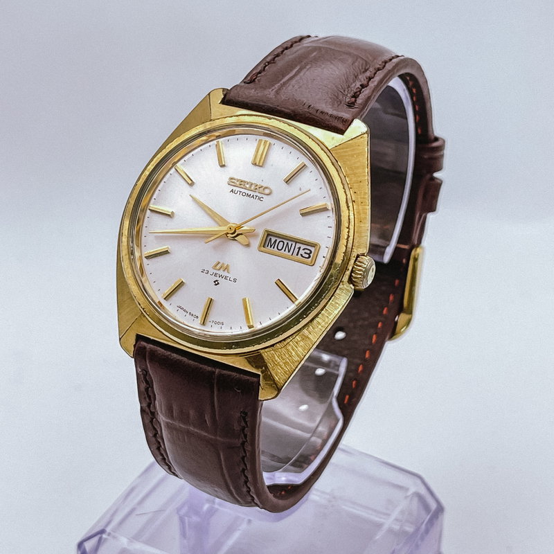 Seiko Seiko - Lord Matic 金光 (Kinkō) – Golden Light - No Reserve Price - 5606-7000 - Men - 1977 vintage watch - image 1