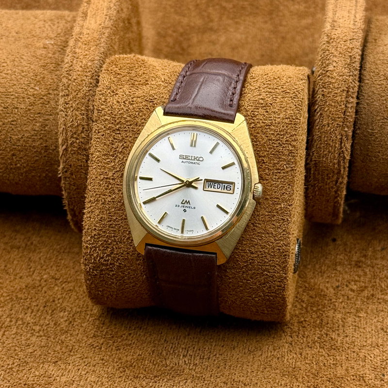 Seiko Seiko - Lord Matic 金光 (Kinkō) – Golden Light - No Reserve Price - 5606-7000 - Men - 1977 vintage watch - image 8