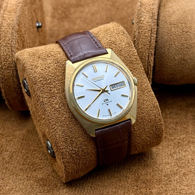 Seiko Seiko - Lord Matic 金光 (Kinkō) – Golden Light - No Reserve Price - 5606-7000 - Men - 1977 vintage watch - image 11