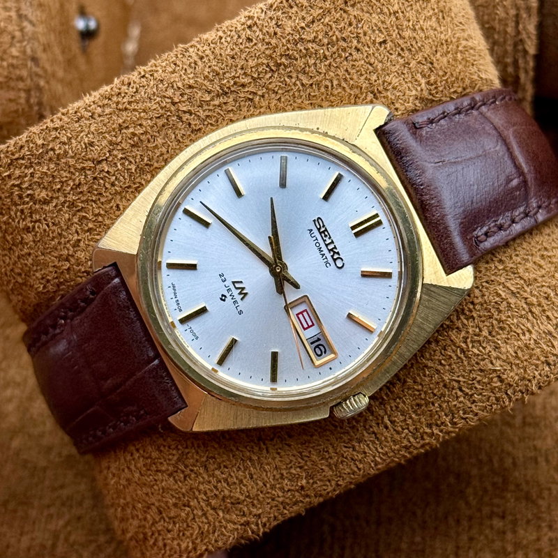Seiko Seiko - Lord Matic 金光 (Kinkō) – Golden Light - No Reserve Price - 5606-7000 - Men - 1977 vintage watch - image 13