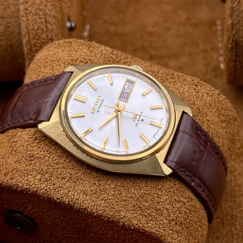Seiko Seiko - Lord Matic 金光 (Kinkō) – Golden Light - No Reserve Price - 5606-7000 - Men - 1977 vintage watch - image 15
