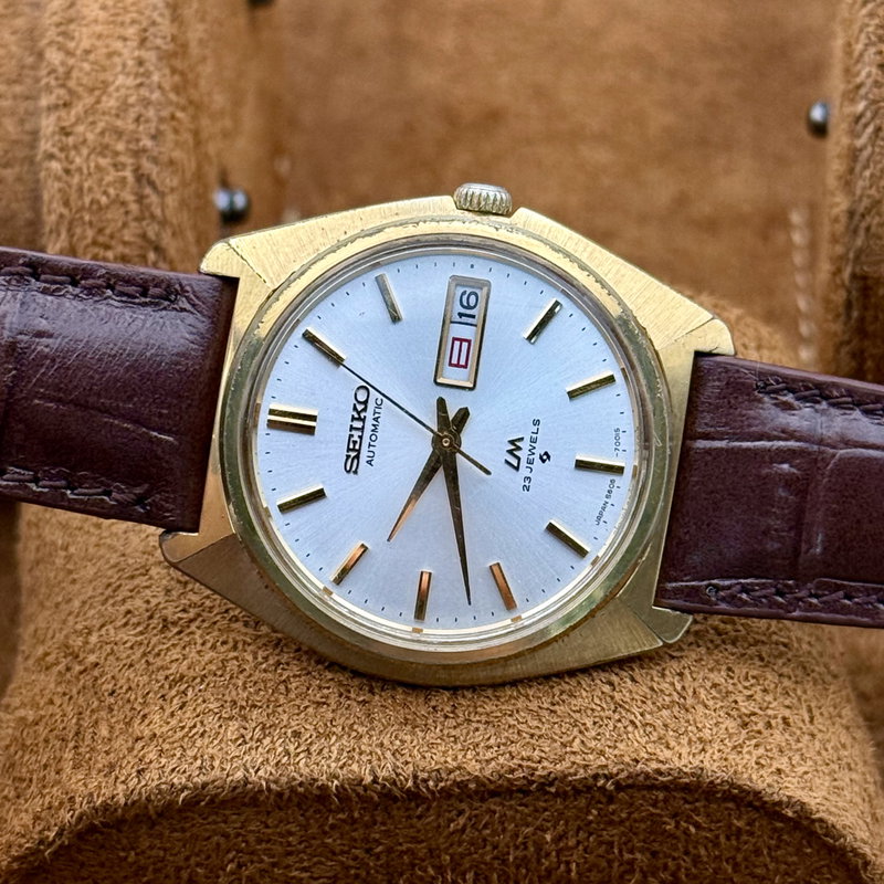 Seiko Seiko - Lord Matic 金光 (Kinkō) – Golden Light - No Reserve Price - 5606-7000 - Men - 1977 vintage watch - image 16