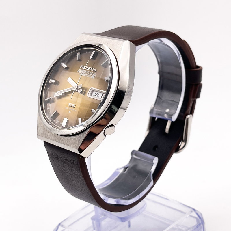 Seiko Seiko - 5 Actus SS "Gradient Golden Sunburst" [Near-Mint] 耀輪 – Yōrin – Radiant Circle - No reserve price - Men - 1975 vintage watch - image 3
