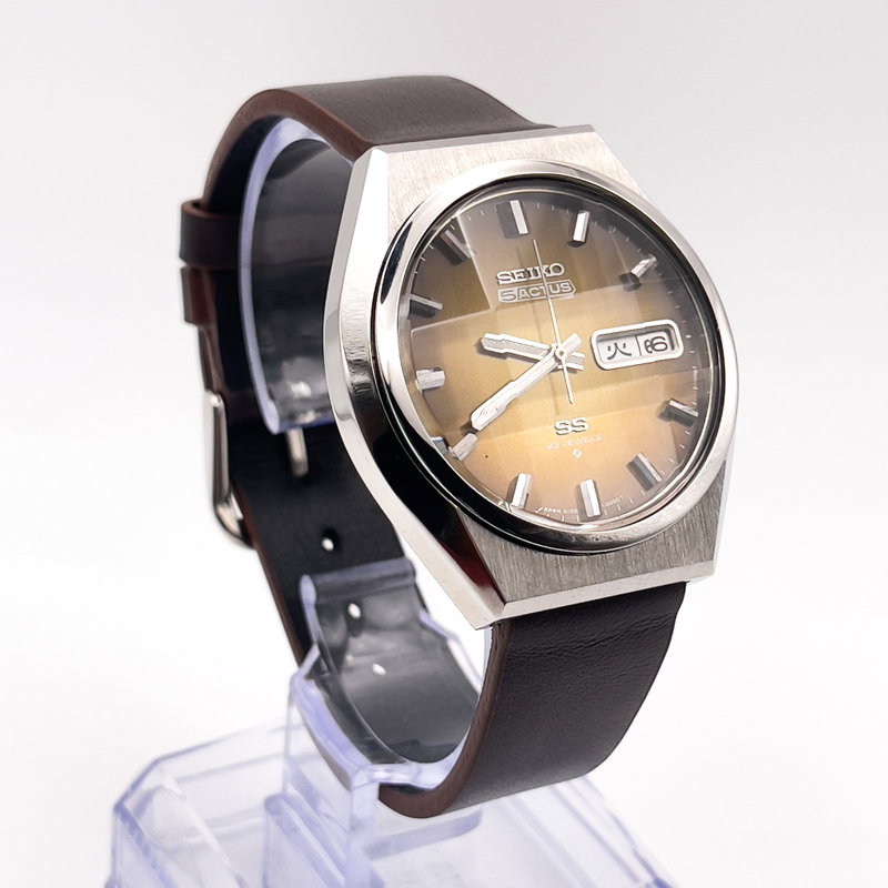 Seiko Seiko - 5 Actus SS "Gradient Golden Sunburst" [Near-Mint] 耀輪 – Yōrin – Radiant Circle - No reserve price - Men - 1975 vintage watch - image 4