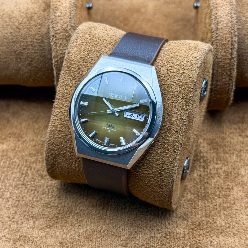 Seiko Seiko - 5 Actus SS "Gradient Golden Sunburst" [Near-Mint] 耀輪 – Yōrin – Radiant Circle - No reserve price - Men - 1975 vintage watch - image 9