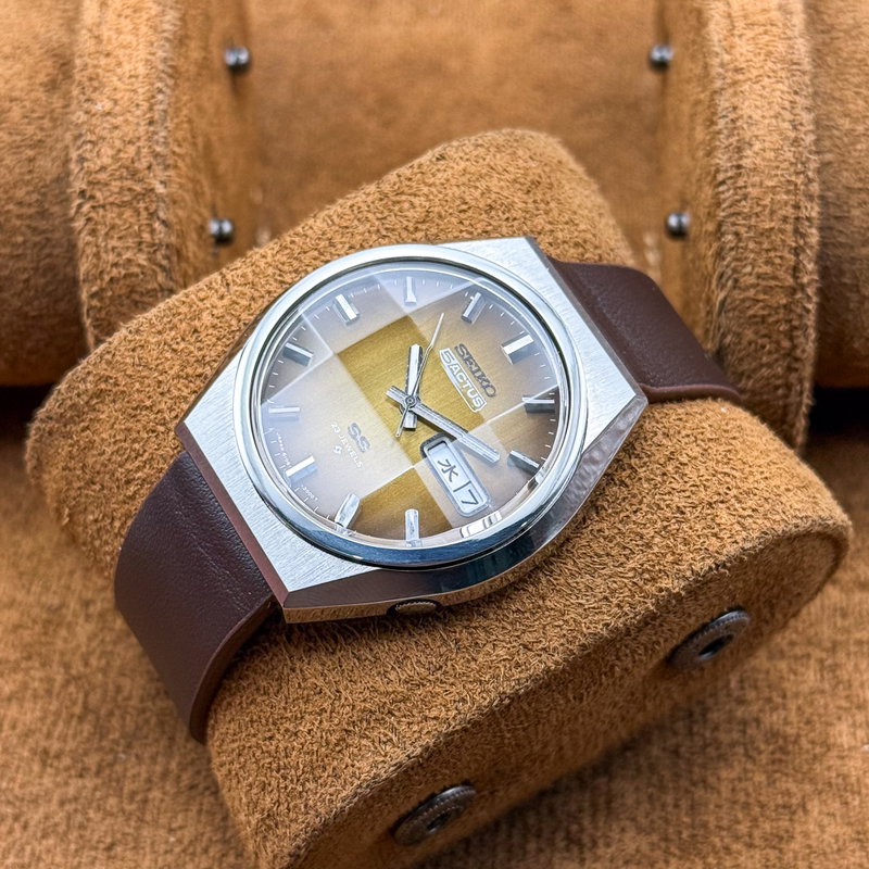 Seiko Seiko - 5 Actus SS "Gradient Golden Sunburst" [Near-Mint] 耀輪 – Yōrin – Radiant Circle - No reserve price - Men - 1975 vintage watch - image 11