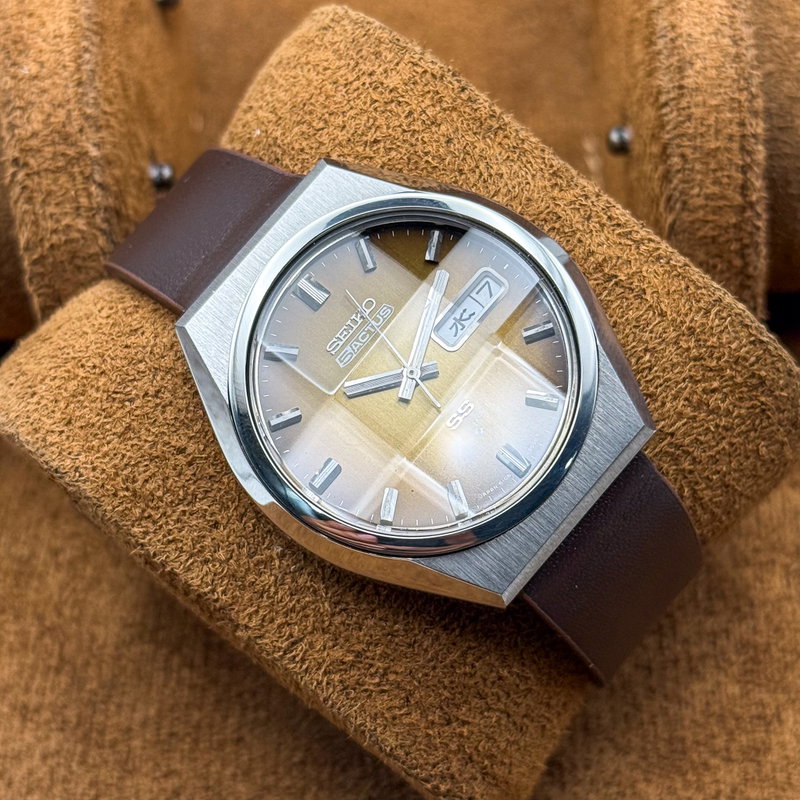 Seiko Seiko - 5 Actus SS "Gradient Golden Sunburst" [Near-Mint] 耀輪 – Yōrin – Radiant Circle - No reserve price - Men - 1975 vintage watch - image 12