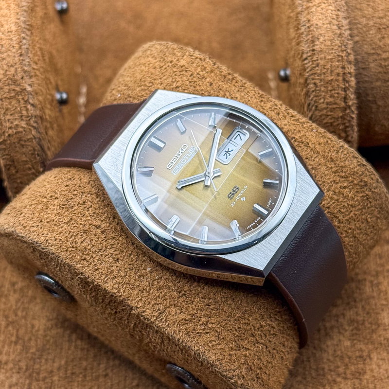Seiko Seiko - 5 Actus SS "Gradient Golden Sunburst" [Near-Mint] 耀輪 – Yōrin – Radiant Circle - No reserve price - Men - 1975 vintage watch - image 13
