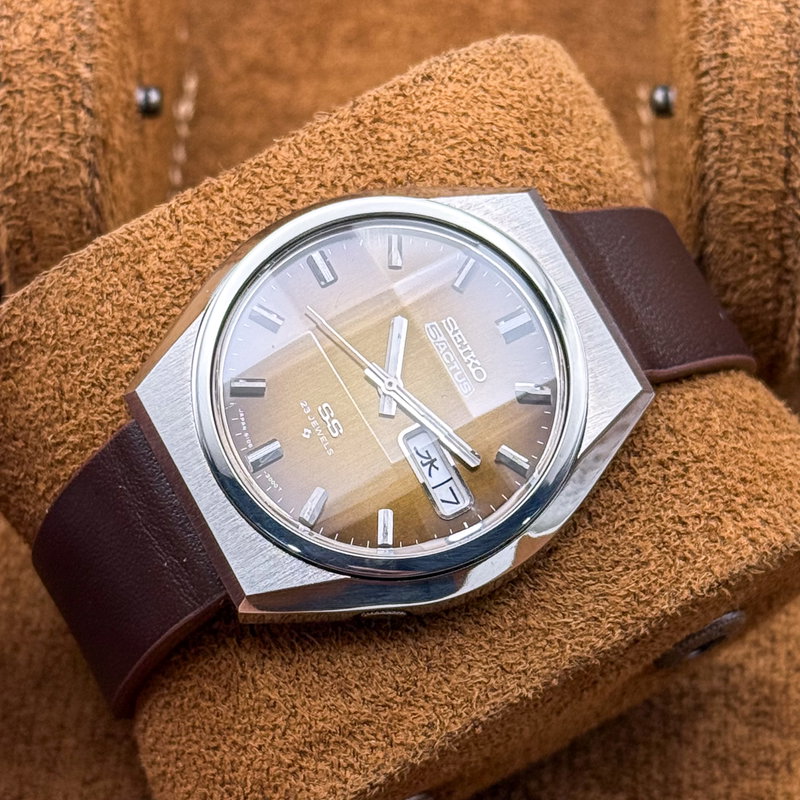 Seiko Seiko - 5 Actus SS "Gradient Golden Sunburst" [Near-Mint] 耀輪 – Yōrin – Radiant Circle - No reserve price - Men - 1975 vintage watch - image 15