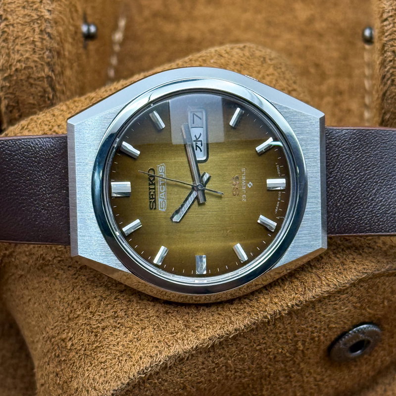 Seiko Seiko - 5 Actus SS "Gradient Golden Sunburst" [Near-Mint] 耀輪 – Yōrin – Radiant Circle - No reserve price - Men - 1975 vintage watch - image 23